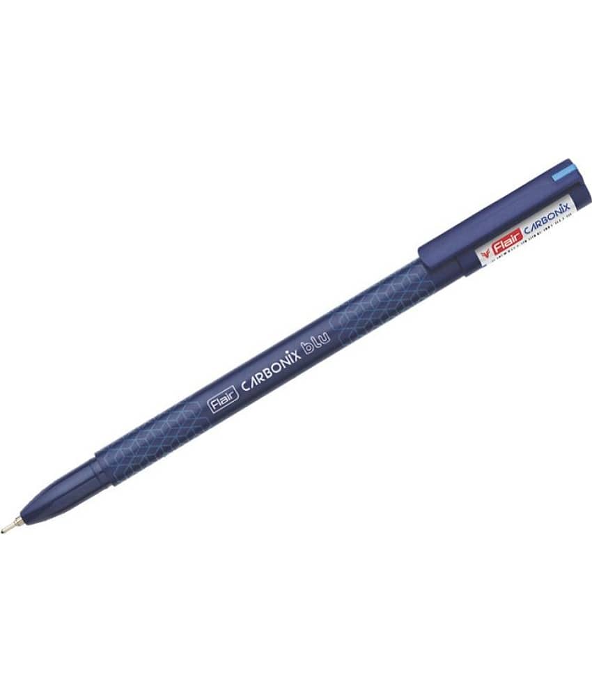 Flair Carbonix Blu Ball Pen Blue Pack of 30 view 2