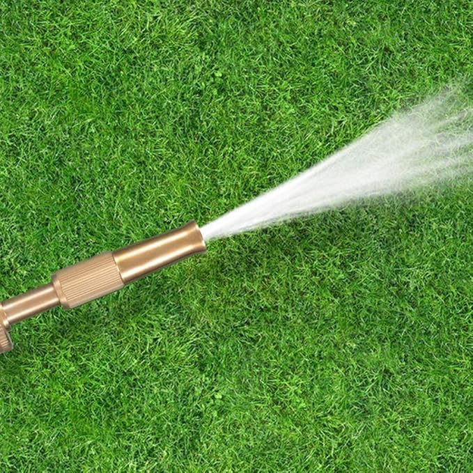 DIVINE TREE 16 mm Brass Gun Water Spray Nozzle Connector for Garden Hose Pipe view 2