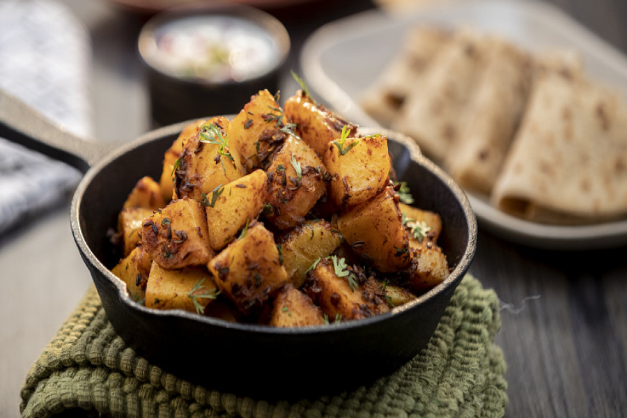 Aloo jeera roti combo