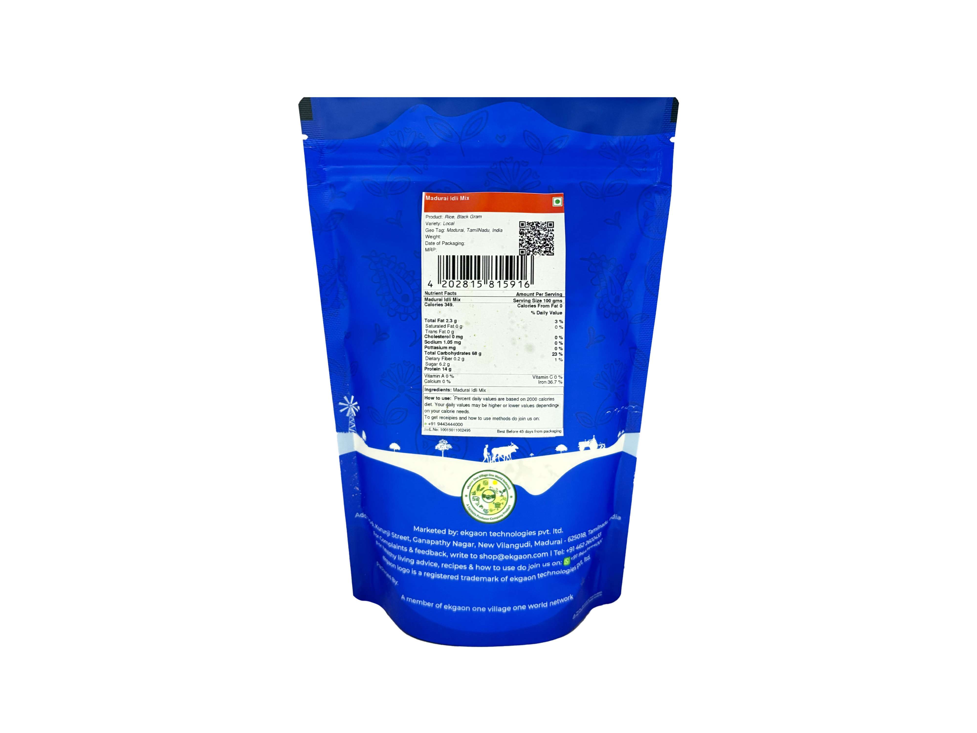 Ekgaon Madurai Idli Mix (500g) view 2