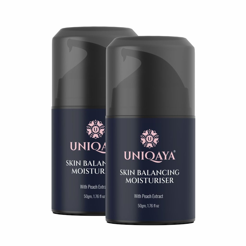 Uniqaya Moisturizer For Dry Skin | Face Moisturizer For Oily & Acne Prone Skin |Lightweight Moisturizer to Hydrate & Brighten Skin, Daily Care (Combination Skin) Pack Of 2