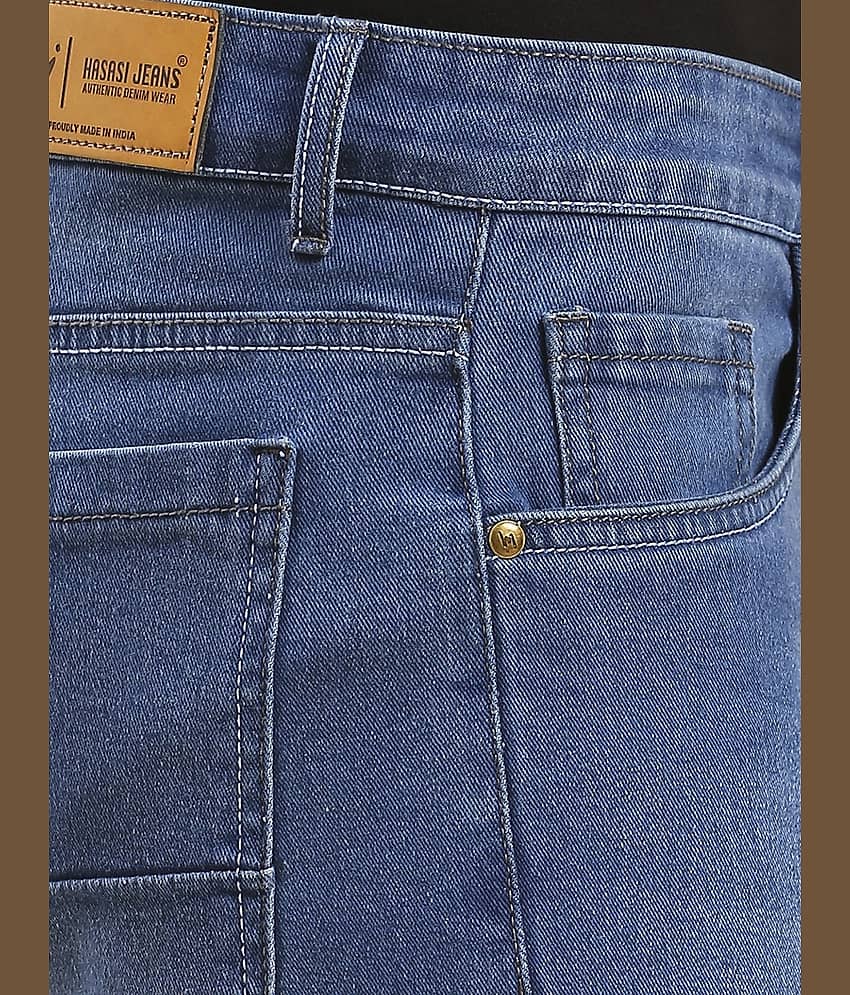 HJ HASASI Regular Fit Faded Men's Jeans - Indigo Blue ( Pack of 1 ) view 2