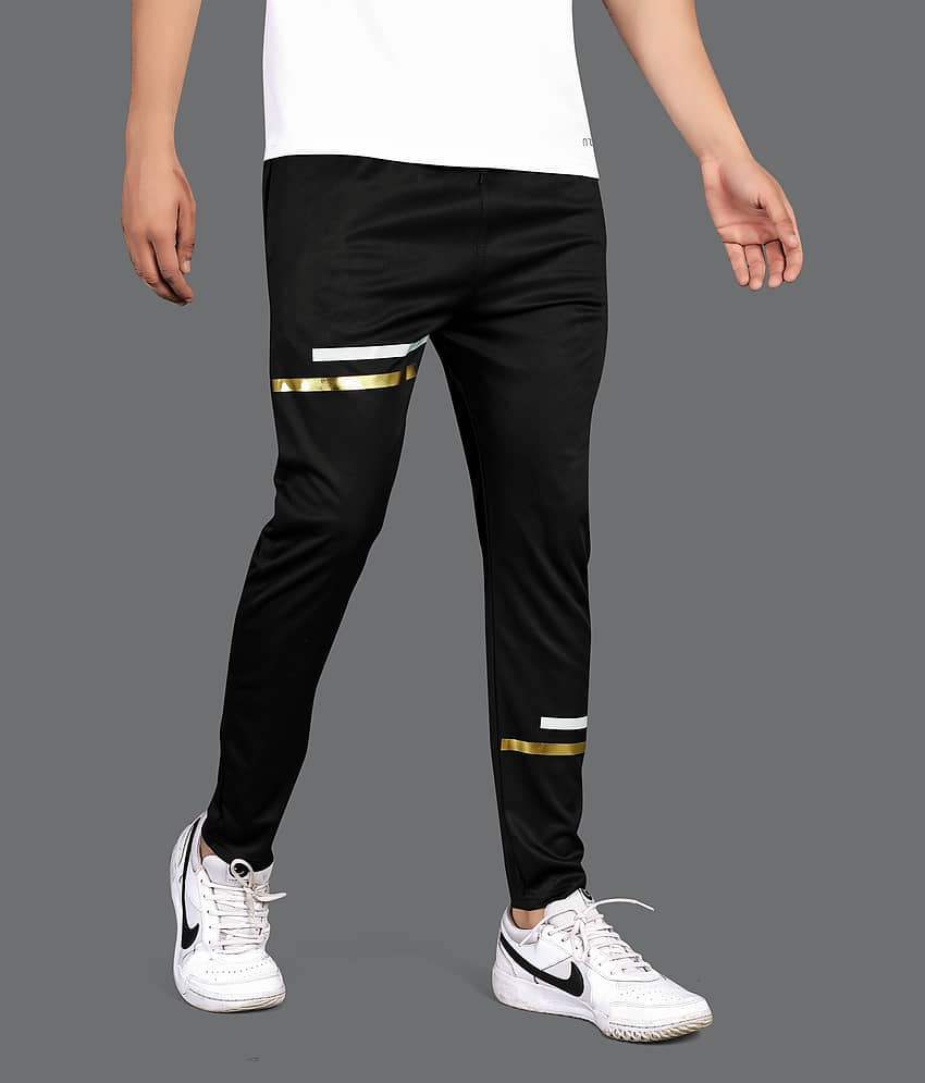 FRUZIS FASHION Black Lycra Men's Trackpants ( Pack of 1 ) view 2