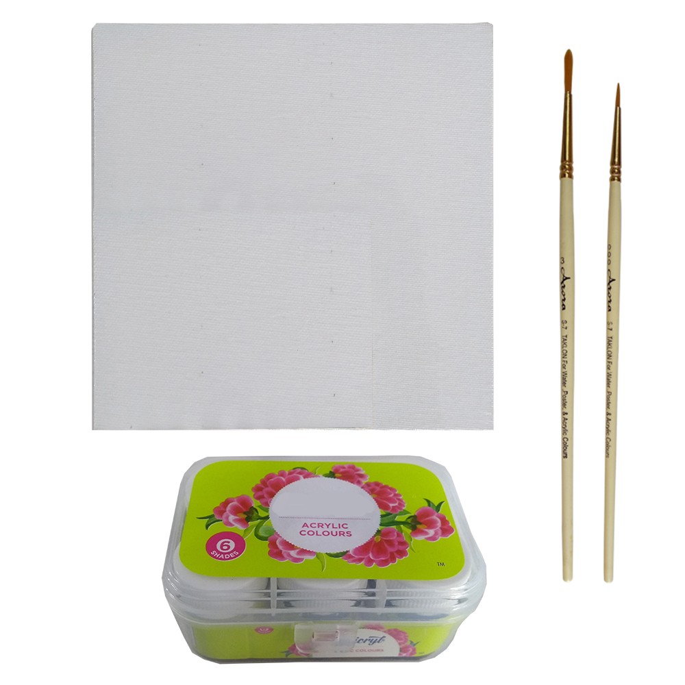 Scandinavian Art on Canvas DIY Kit by Penkraft view 2