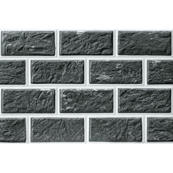 Orientbell Wall Tiles EHM Brick Black 5 Pcs view 2
