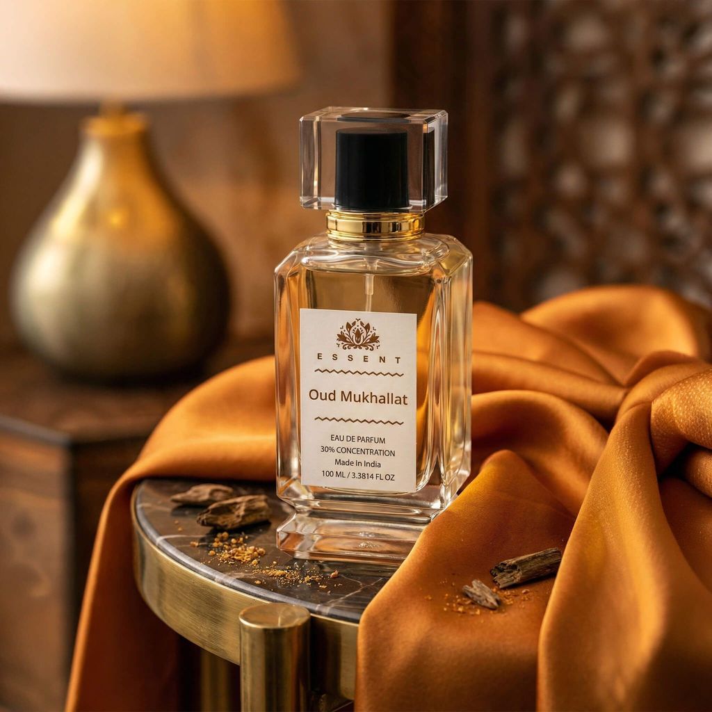 Essent Perfumes Oud Mukhallat Eau de Parfum (EDP) – Sweet Oud Oriental Long Lasting Perfume – Unisex Fragrance view 2
