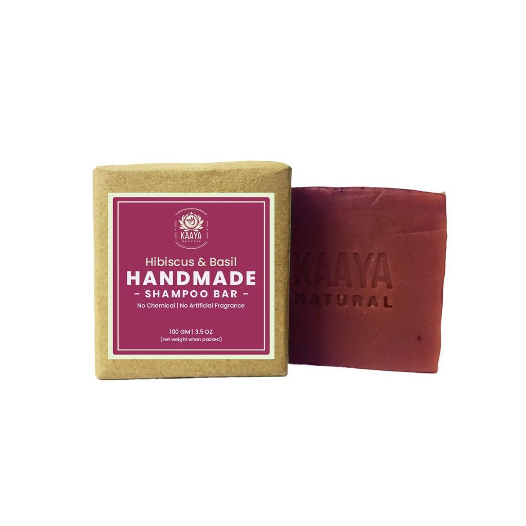 Kaaya Natural Hibiscus & Tulsi Handmade Shampoo Bar (Pack of 2) view 2