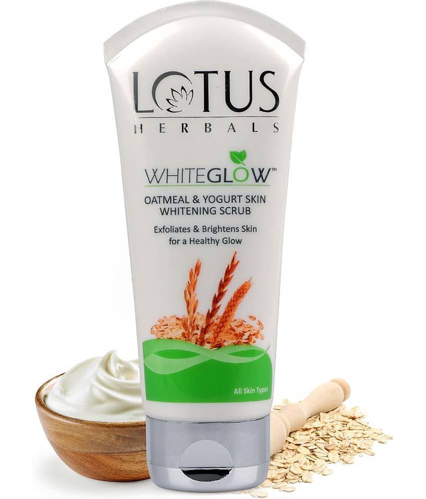 Lotus Herbals Whiteglow Oatmeal & Yogurt Skin Whitening & Brightening Scrub, 100G view 2