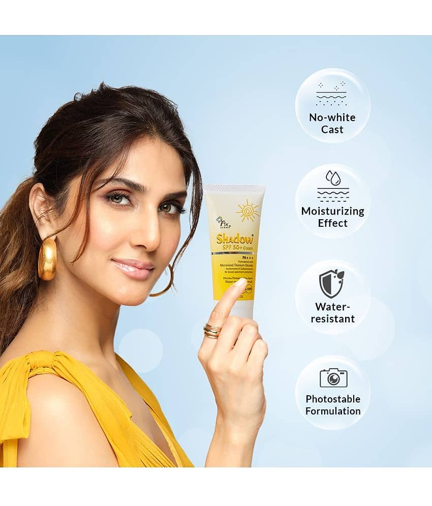 Fixderma Shadow Sunscreen SPF 50+ Cream, Sunscreen for Dry Skin, UVA & UVB Protection, 40g view 2