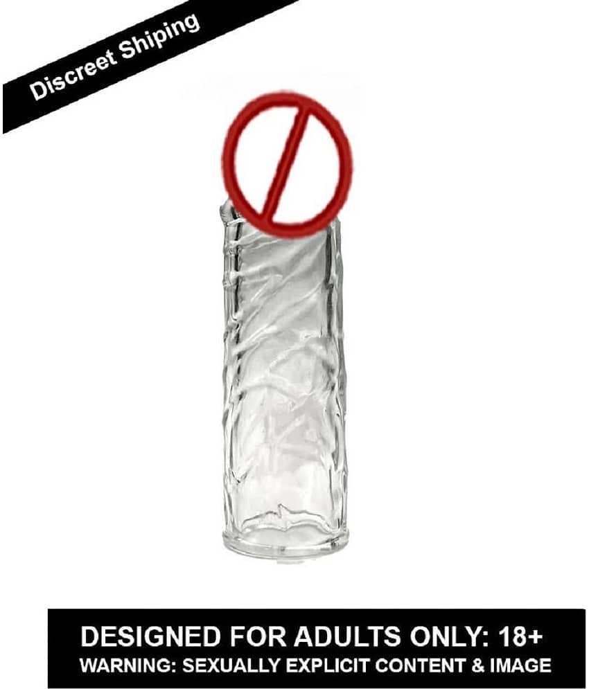 TRANSPARENT 7 INCH JUMBO HEAD CRYSTAL SLEEVE SUPER JUMBO 8 INCH JUMBO REUSABLE SLEEVE view 2