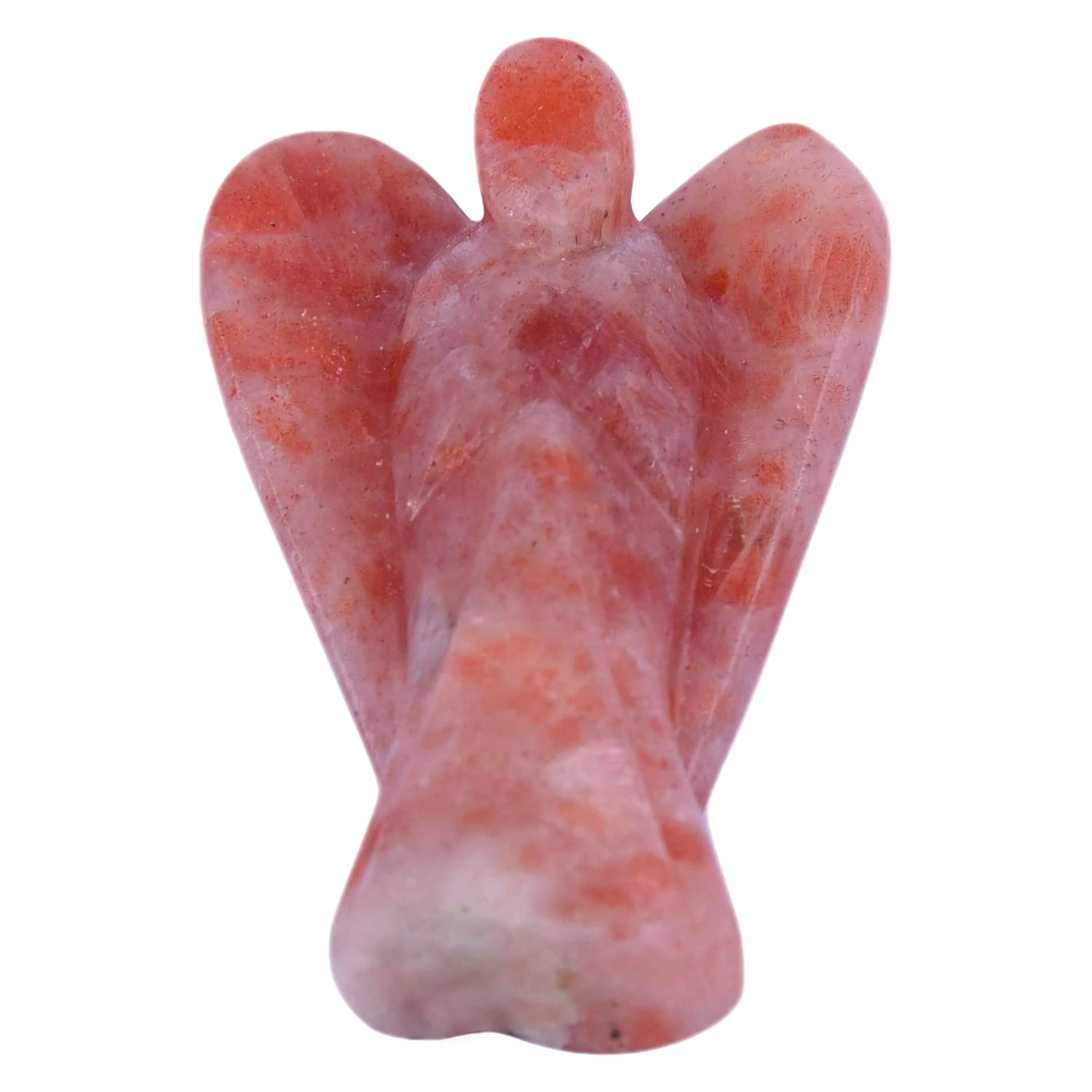 Sunstone Angel | Pocket Angel Figurines,Guardian Angel Carved,Crystal Angel,Reiki Stone Angel Housewarming Gift,Christmas Gift,Festive Gifts(KI_56) by Krishna Impex view 2