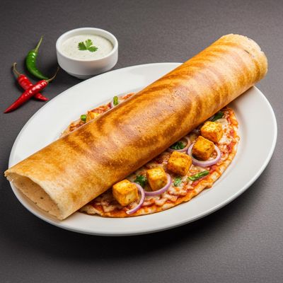 Paneer Pizza Dosa