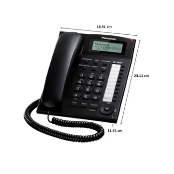 Panasonic KX-TS880MX Landline Corded Speakerphone Integrated Telephone System view 2