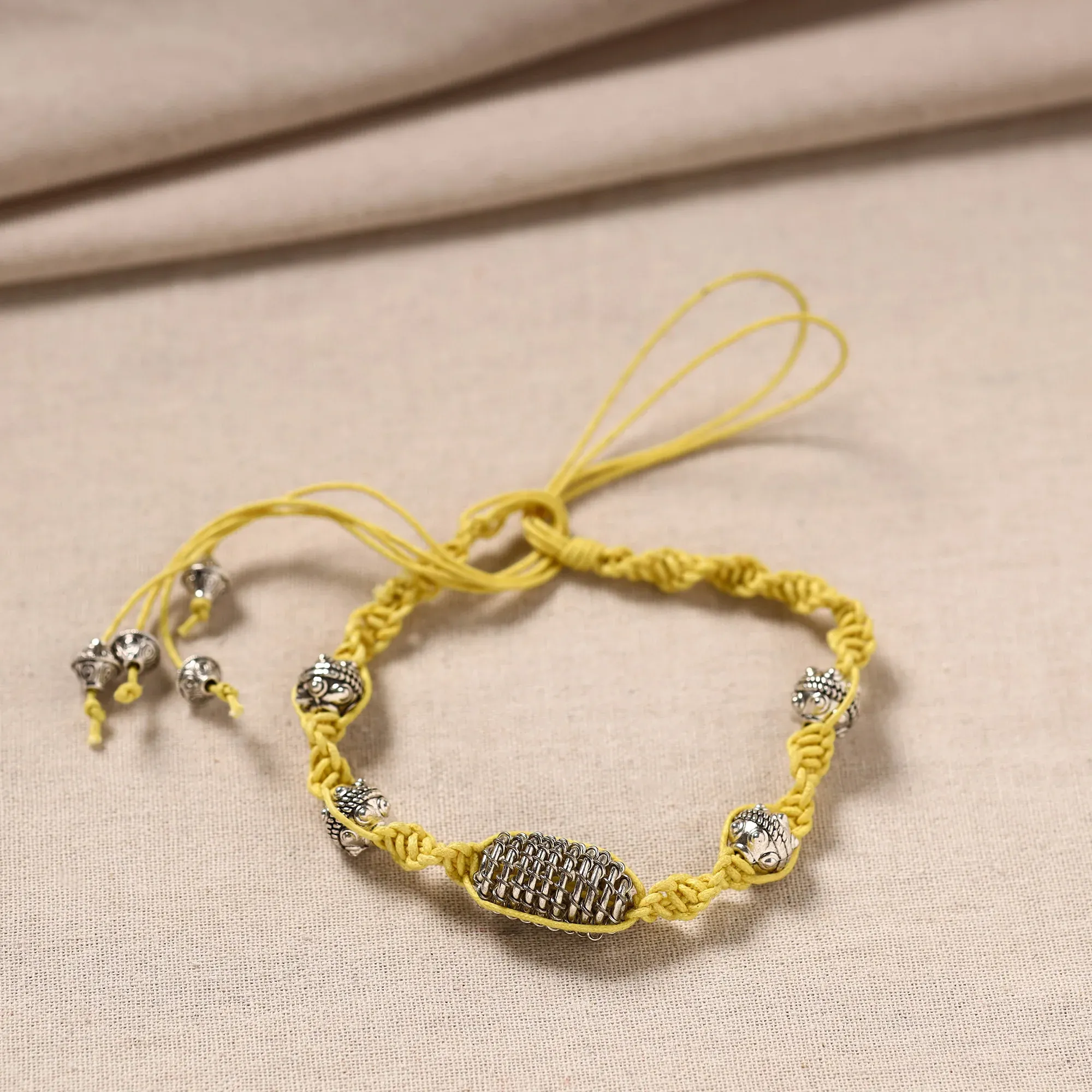 Yellow - Handmade German Silver Bracelet 32