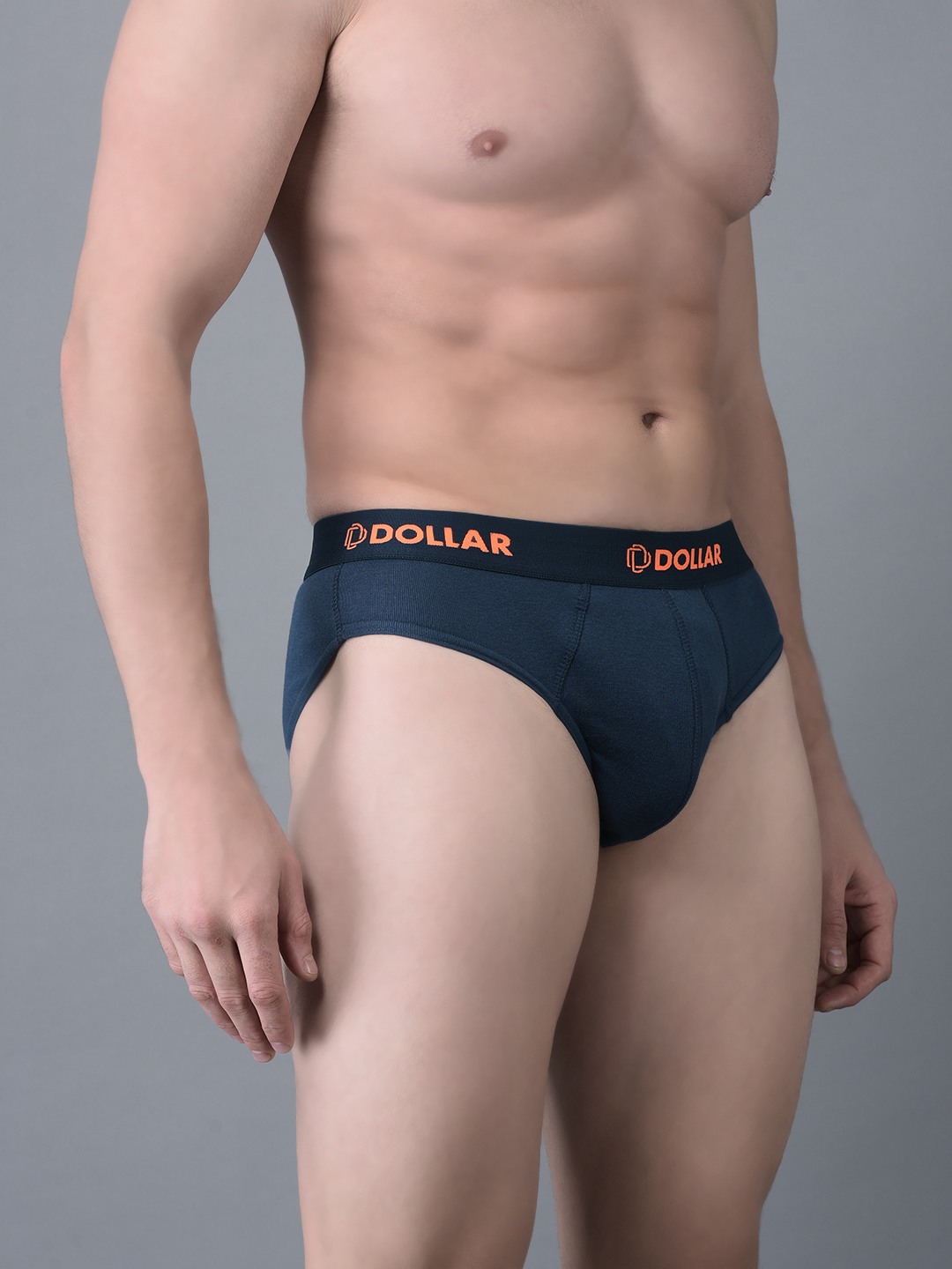 Men's Assorted Pack of 2 Cotton Superior Snug Fit Solid Brief view 2