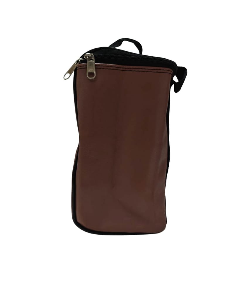 Brown Leatherette Travel Bag - Stylish & Durable view 2