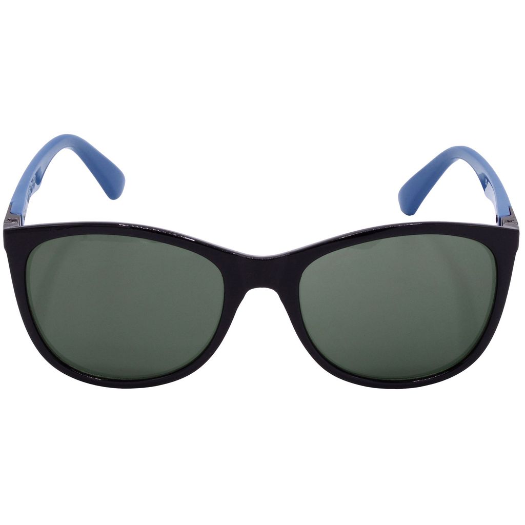 Hrinkar Green Cat-eye Cooling Glass Black, Sky Blue Frame Best Sunglasses for Women - HRS-BT-06-BK-LBU-GRN view 2