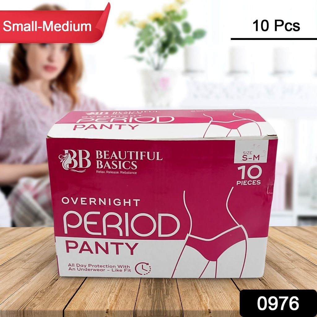 Women's Emergency Kit, Travel Kit- Includes Seamless Underwear, Pantyliner, Feminine Hygiene Sachet First Period Kit (10 Pcs) view 2