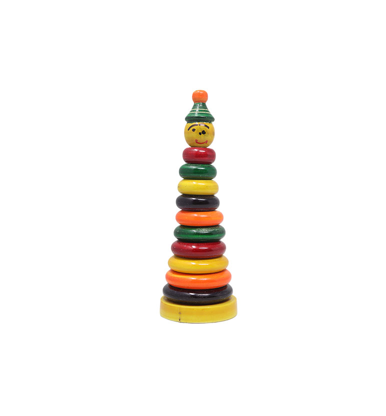 Handcrafted Lacquerware Wooden Stacking Rings view 2