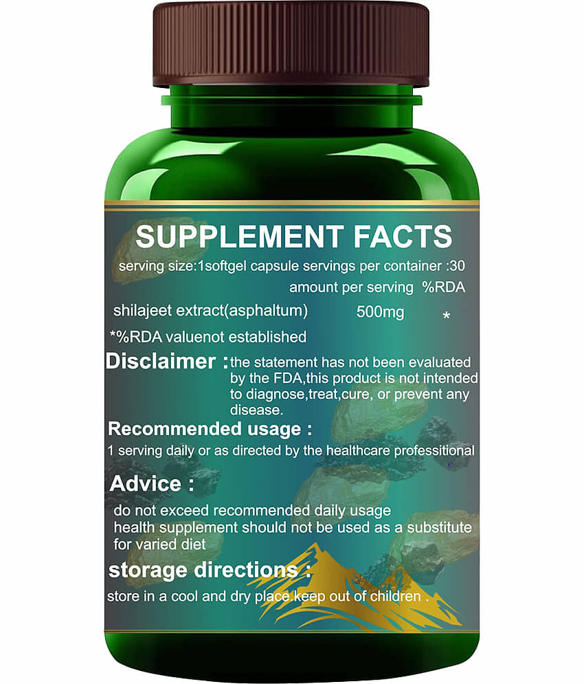 Capsules|100% Ayurvedic | Pure & Natural Shilajeet| Boost Immunity,Night Stamina view 2