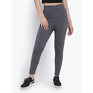 SHE PURE LUXURY WEAR Grey Jegging (Solid) view 2