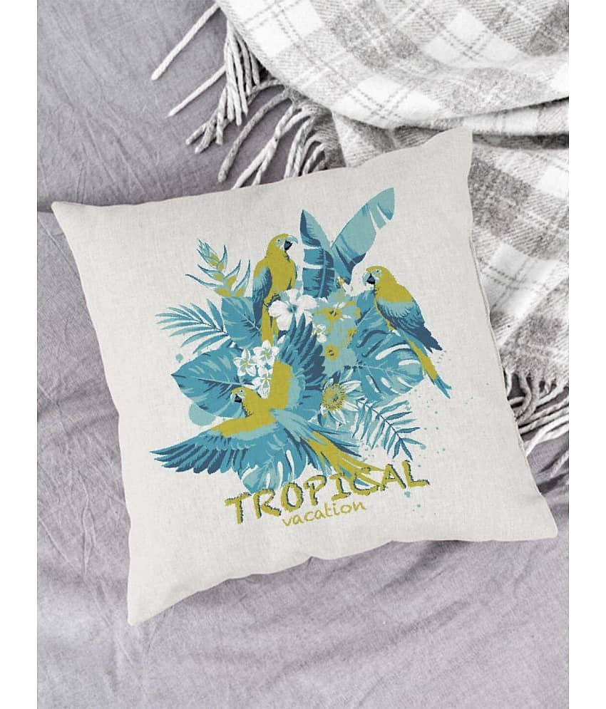 Houzzcode Single Blue Pillow Cover view 2