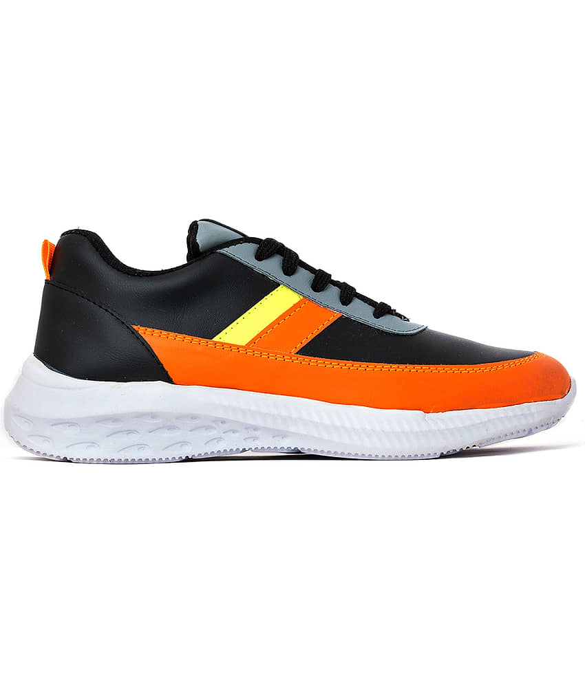 KHADIM - Black Men's Sports Running Shoes view 2