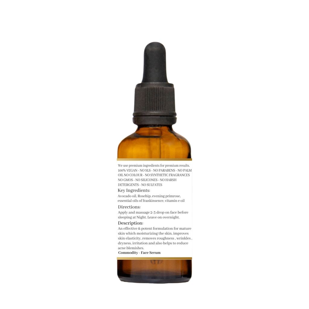 NATUUR - Face Serum - 20ml | Mature Skin Rejuvenating Formula | Relaxing and Moisturizing Treat to Your Skin view 2