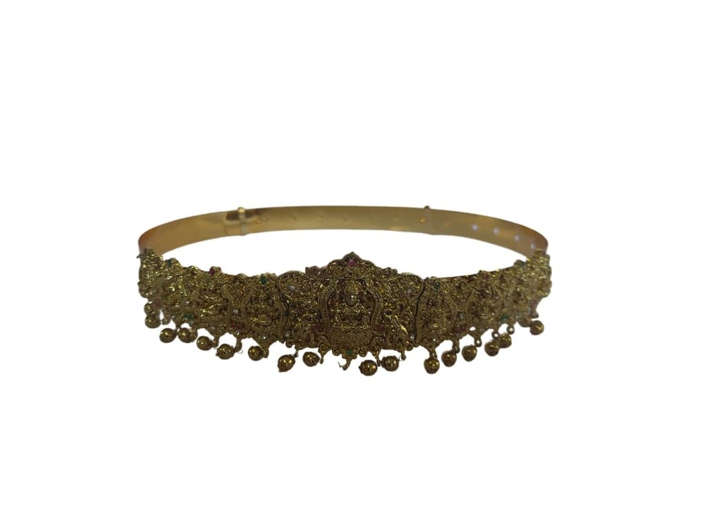 Luxury Gold Textured Women's Belt view 2
