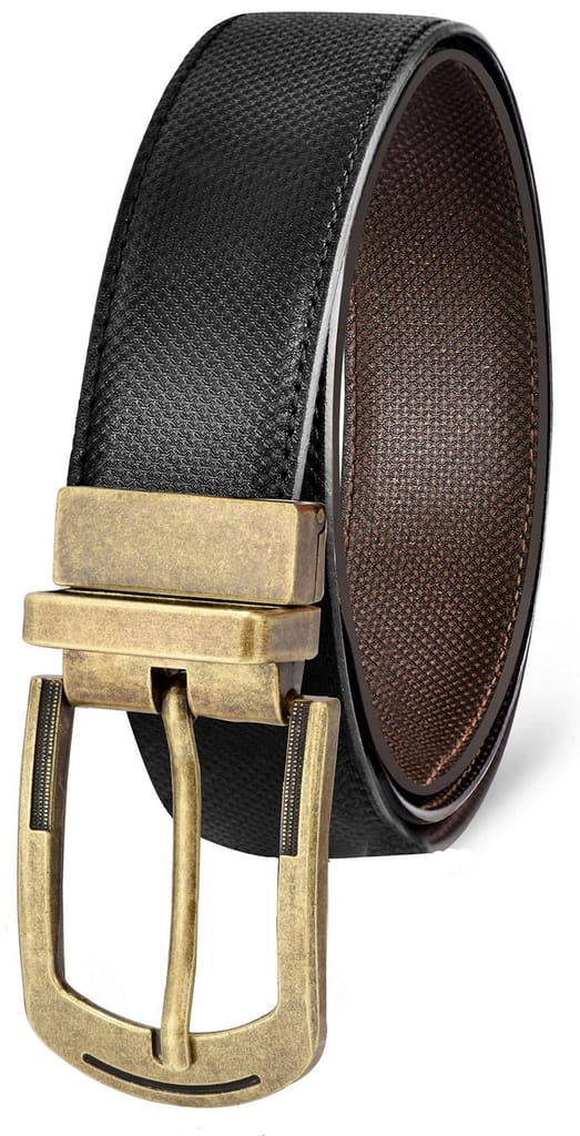 LOREM Black & Brown Reversible PU Leather Belt For Men New BT02-BKL03 view 2