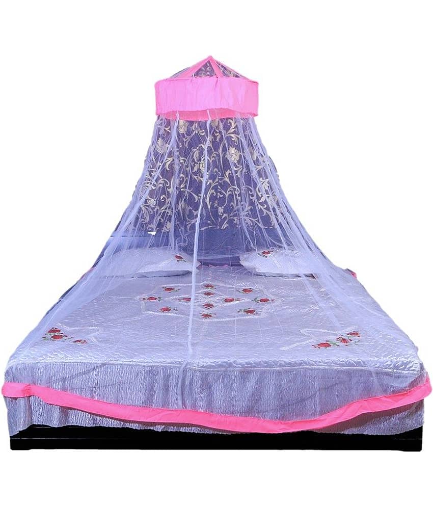 Riddhi Mosquito Net, Machardani Double Nylon Plain Hanging Mosquito Net, Machardani