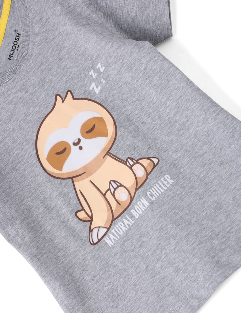 Boys T shirt Cotton Grey Heather Mélange Born Chiller view 2