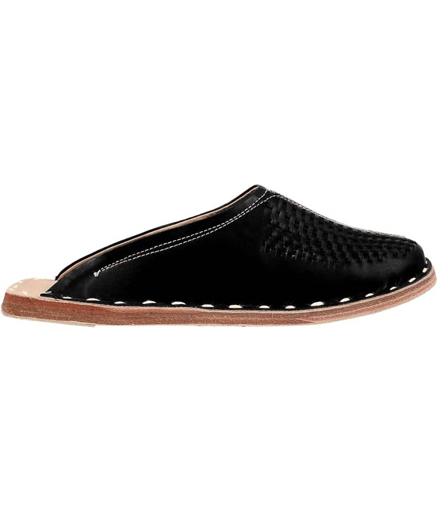 rajeraj Black Men's Mule view 2