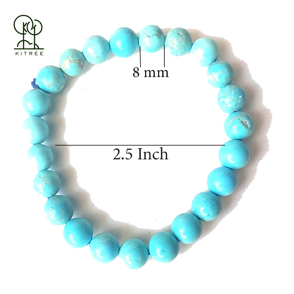 KITREE ENERGISED NATURAL IOLITE CRYSTAL BRACELET 8MM ROUND FOR UNISEX (COLOR VOILET) view 2