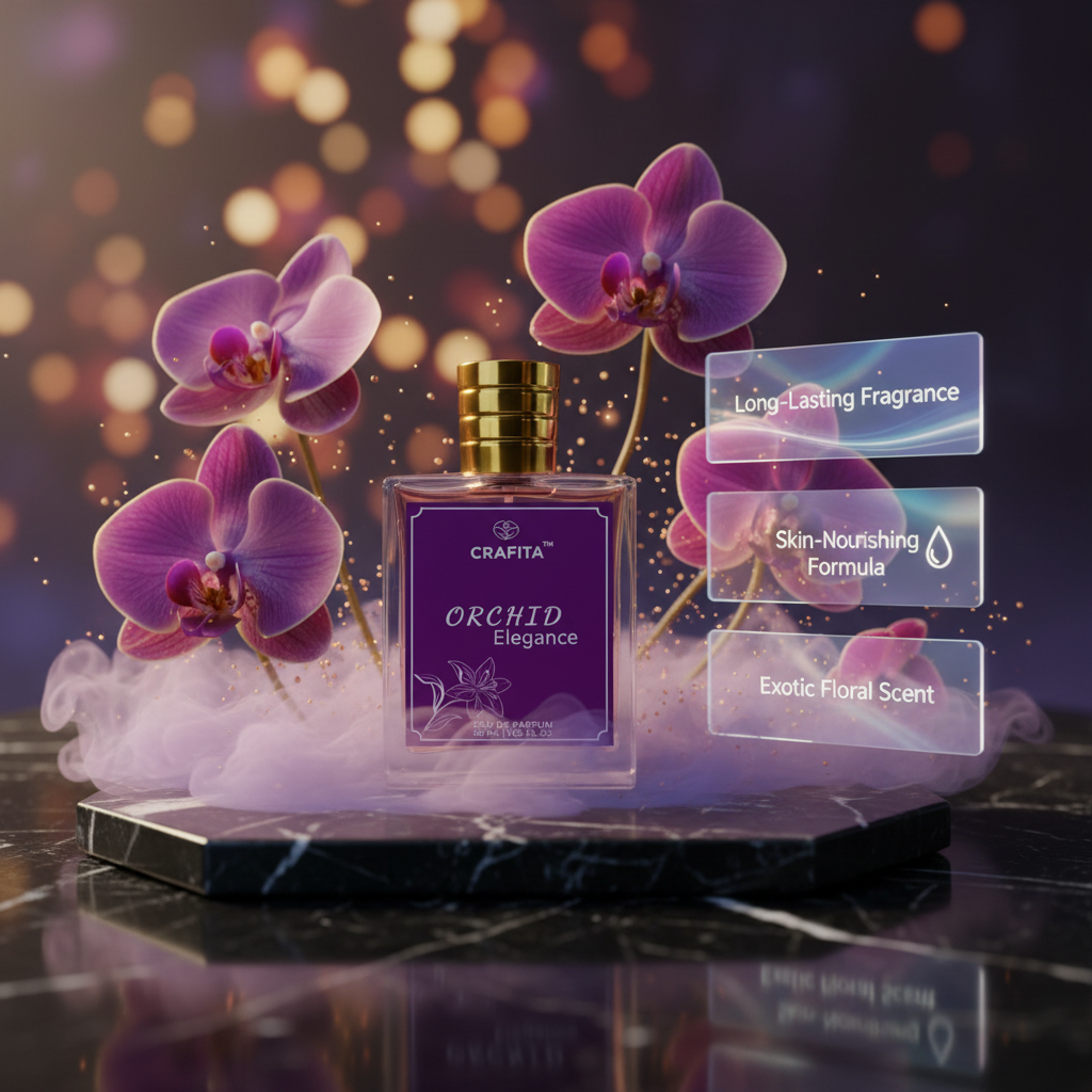 New ORCHID PETAL Perfume | Fresh, Earthy, Woody and Sweet Floral EDP Spray | Strong & Long Lasting Fragrance | Perfect Gifts to Loves | 50 mL view 2