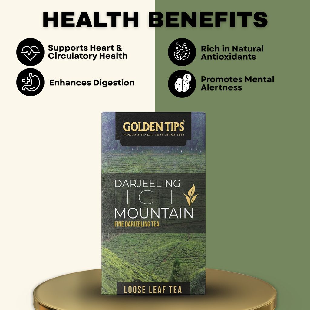 Golden Tips High Mountain Fine Darjeeling Loose Leaves Tea (3.53oz - 100 gram) view 2