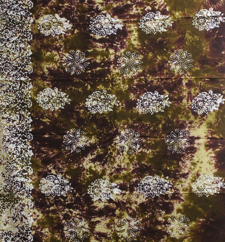 Handcrafted Batik Print Cotton Dress Material view 2