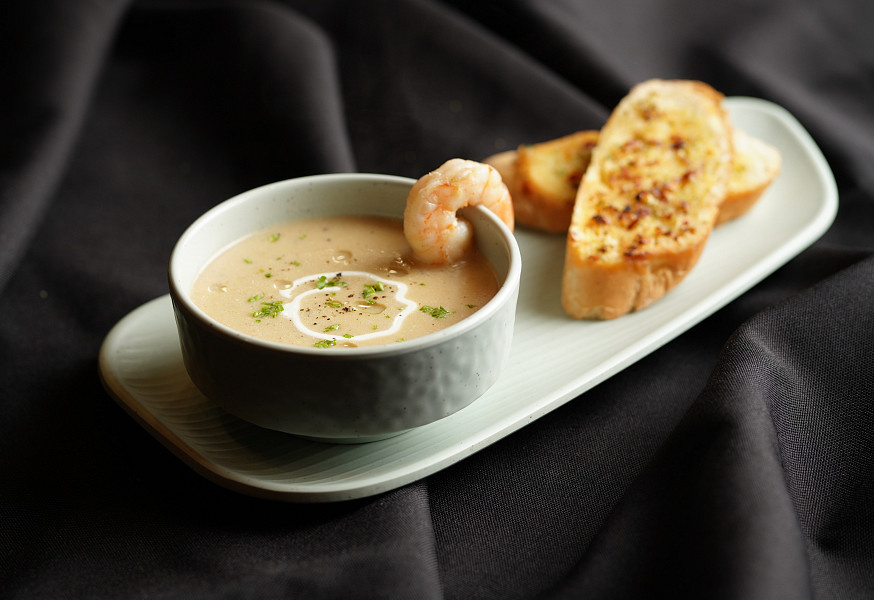 Prawn bisque soup