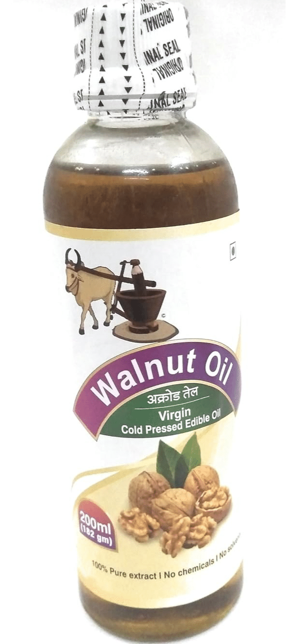 Shreeji Oils Walnut Virgin Cold Pressed Edible Oil, 200 ml view 2