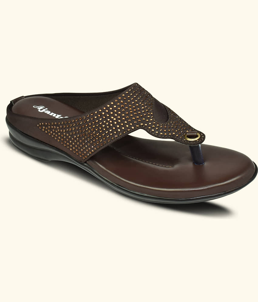 Ajanta Brown Women's Flats view 2