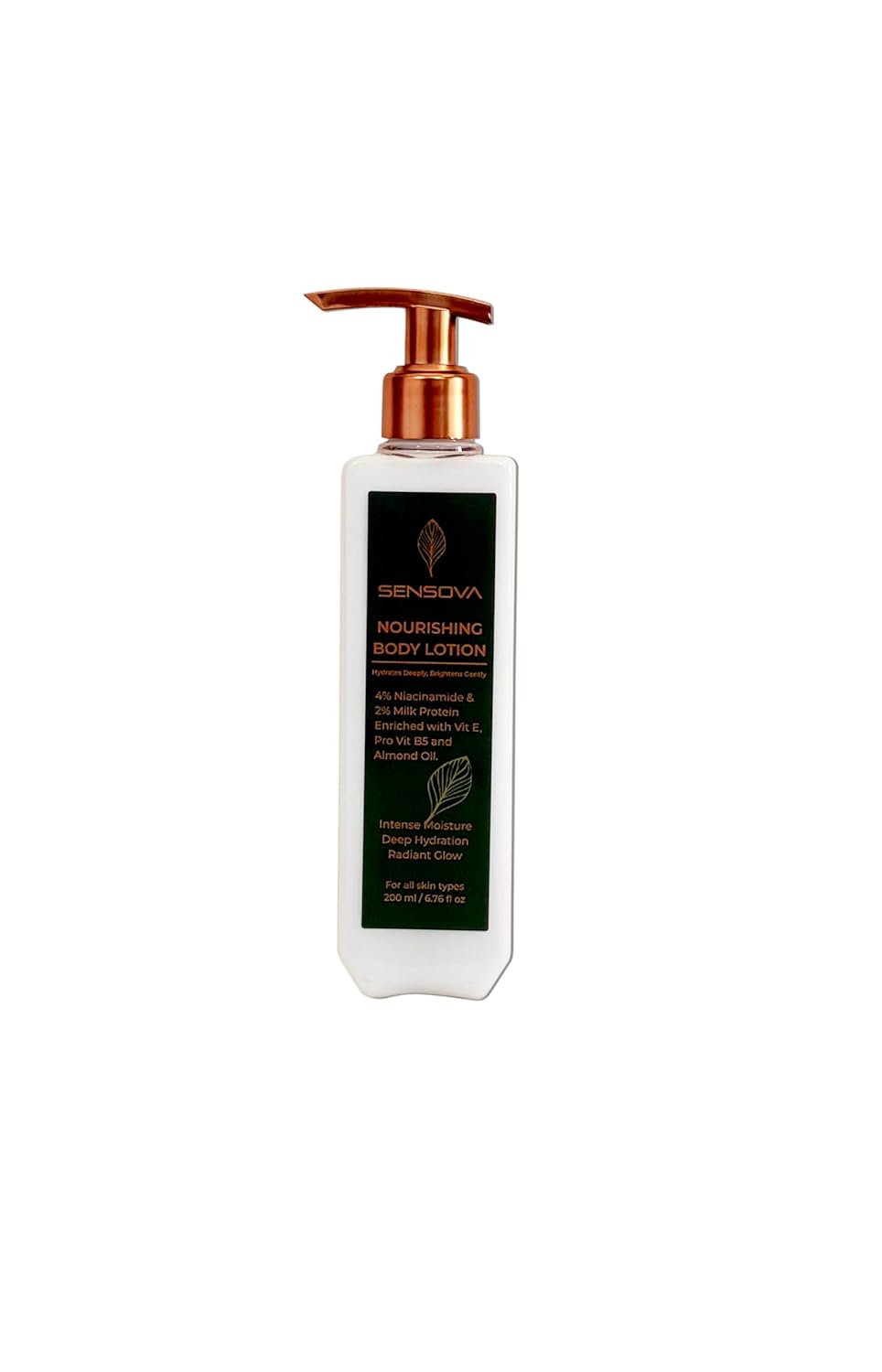 Nourishing Body Milk 200ml Body Lotion with Niacinamide Acid | 72Hr Hydration | Deep Moisture Care for Very Dry Skin | Enriched with Almond Oil | Smooth, Radiant & Healthy Looking Skin Care