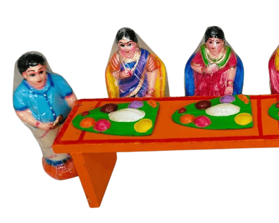 Traditional Indian Feast Doll Set - Cultural Decor view 2