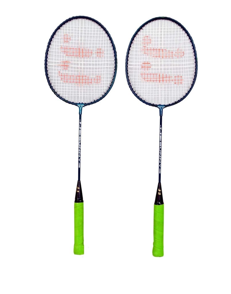 JJ Jonex Polypropylene Faster Sunny Badminton 2 Rackets and 10 Shuttles Box with Full Cover, Multicolor view 2