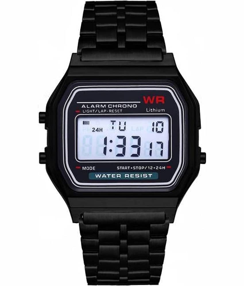 acnos Black Stainless Steel Analog Men's Watch