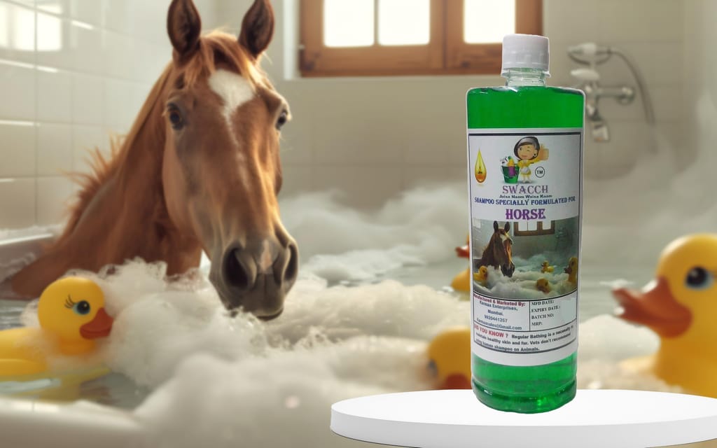 Swacch Shampoo Specially Formulated for Horse (1 Litre) Neem Alovera view 2