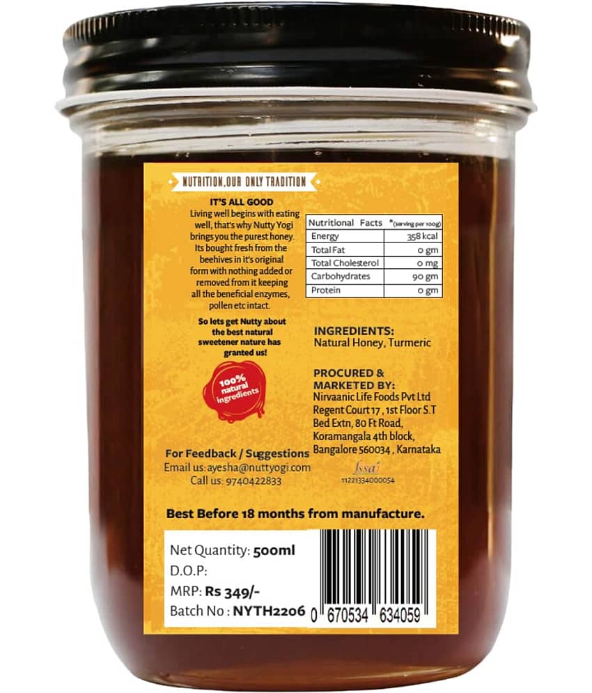 Nutty Yogi Turmeric Honey 500 view 2