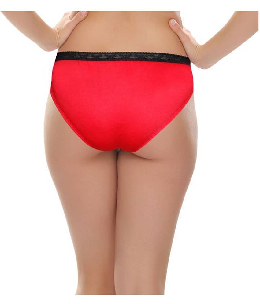 Selfcare Pack of 3 Cotton Women's Bikini Panties ( Multi Color ) view 2