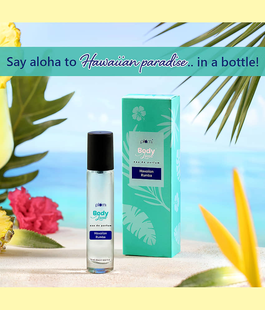 Plum BodyLovin' Hawaiian Rumba | Long Lasting Beachy Fragrance | Luxury Perfume | Eau de Parfum - 15 ml (For Men & Women) view 2