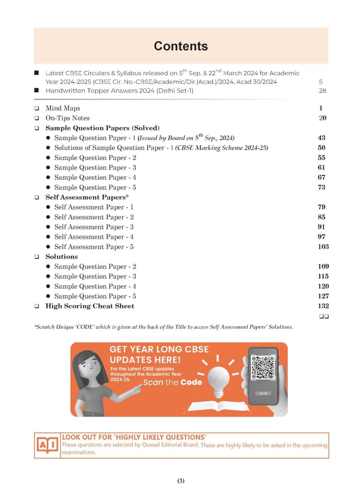 Oswaal CBSE Sample Question Papers Class 10 Social Science Book (For 2025 Exam) Oswaal Editorial Board view 2