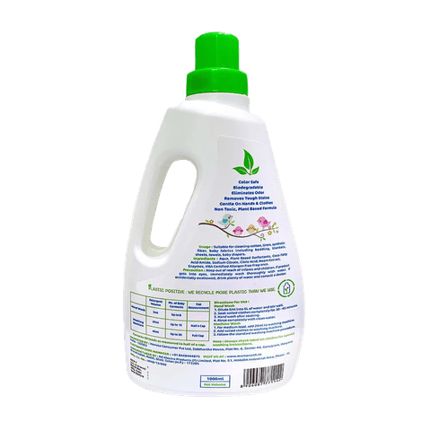 Mamaearth Plant Based Laundry Detergent For Babies, 1 L Bottle view 2